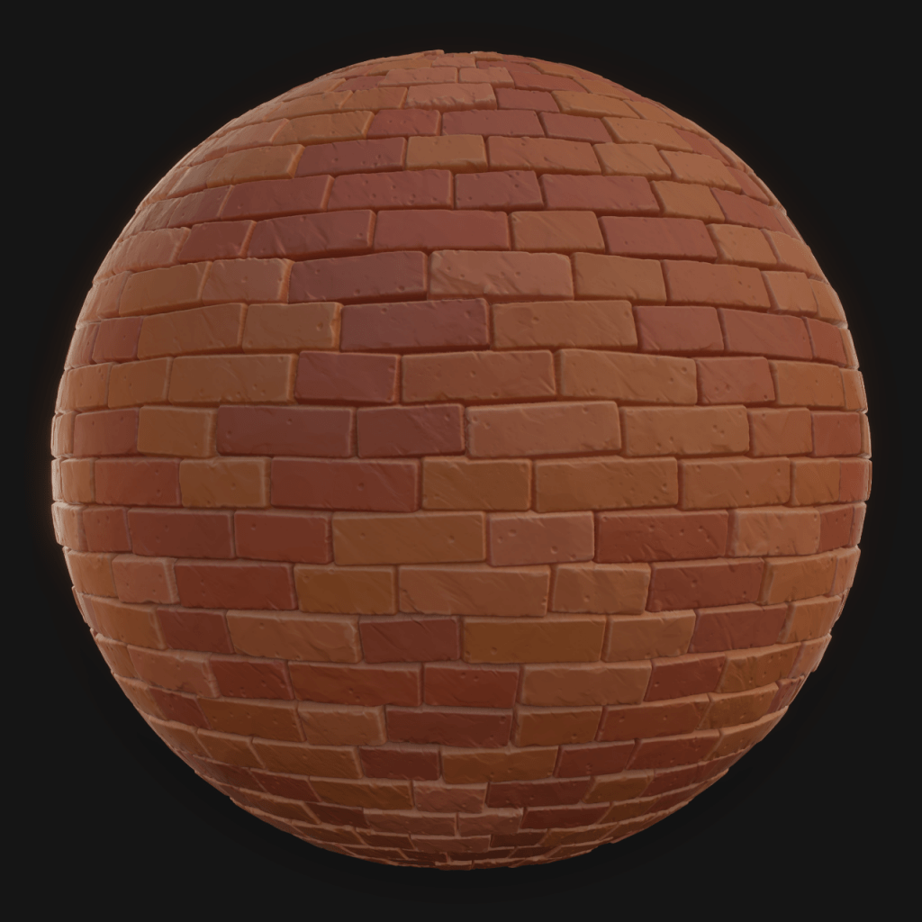 Bricks Wall 03 - FreeStylized PBR Material