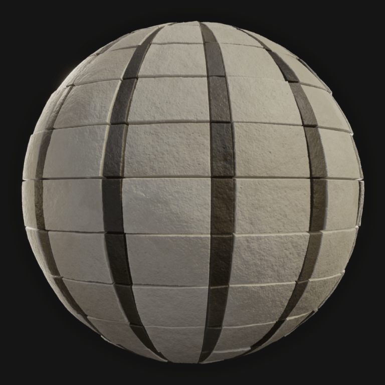 Concrete Tiles 02 - FreeStylized PBR Material