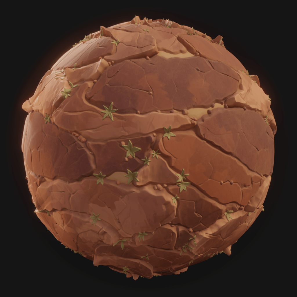 Desert Rocks 01 - FreeStylized PBR Material