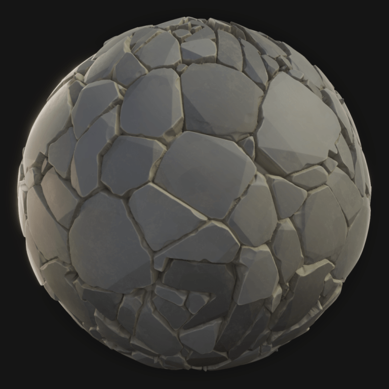 Ground Tiles 01 - FreeStylized PBR Material
