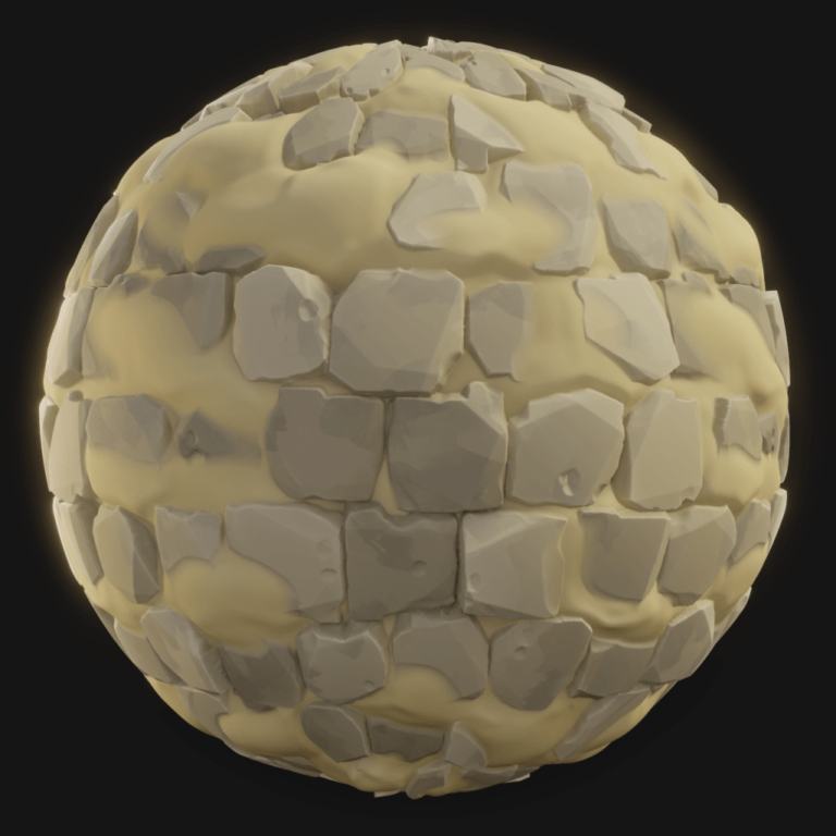 Ground Tiles 04 - FreeStylized PBR Material