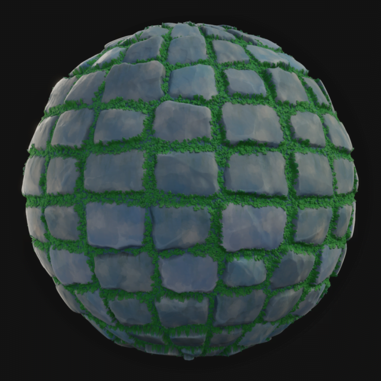 Ground Tiles 07 - FreeStylized PBR Material