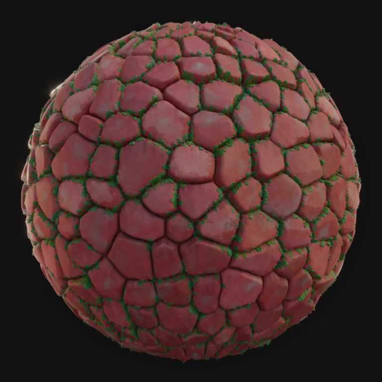 Ground Tiles 08 - FreeStylized PBR Material