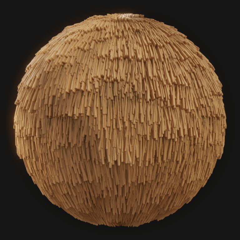 Hay Roof 01 - FreeStylized PBR Material