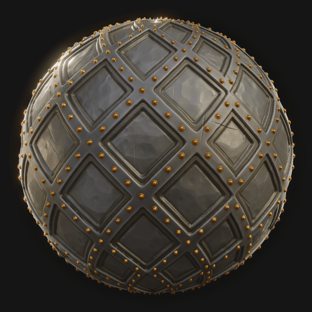 Metal Pattern 01 - FreeStylized PBR Material