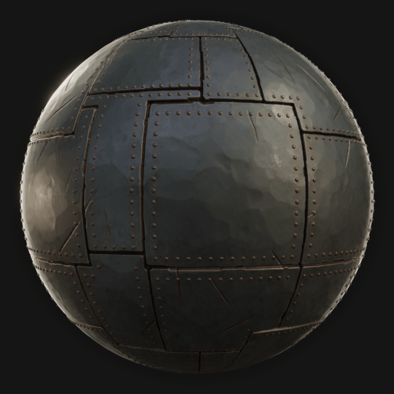 Metal Plates 01 - FreeStylized PBR Material