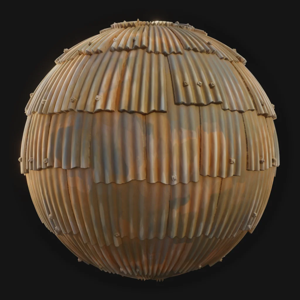 Metal Roof 01 - FreeStylized PBR Material
