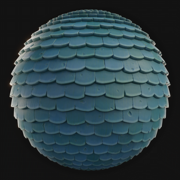 Roof Tiles 04 - FreeStylized PBR Material