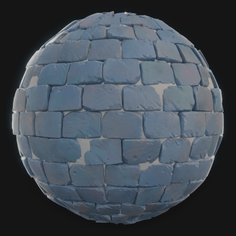 Stone Bricks Wall 01 - FreeStylized PBR Material