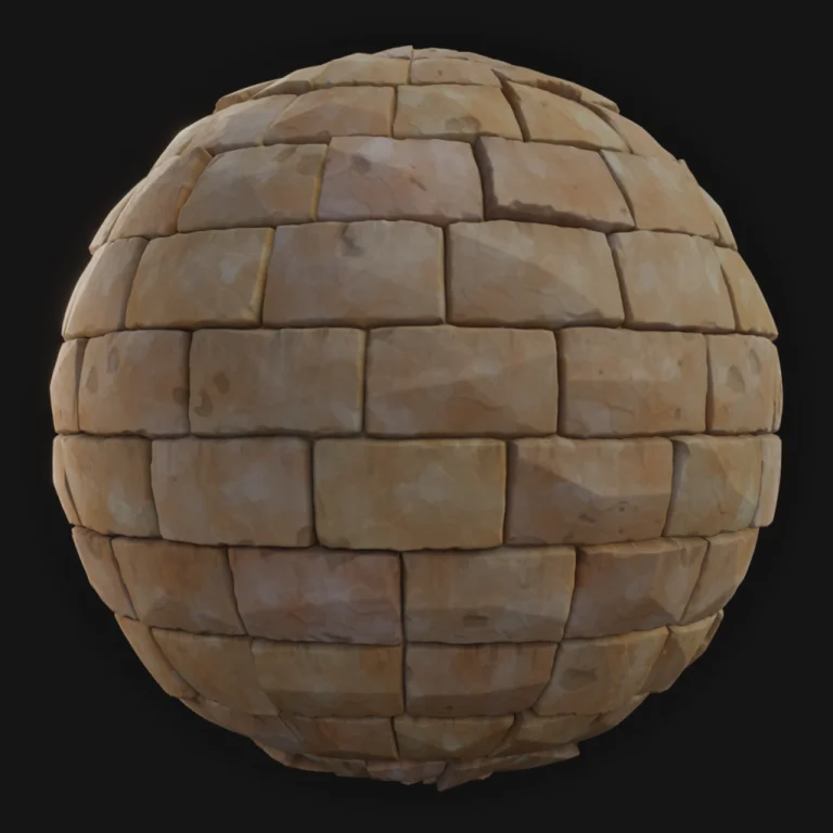 Stone Bricks Wall 05 - FreeStylized PBR Material