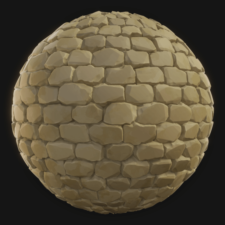 Stone Wall 02 - FreeStylized PBR Material