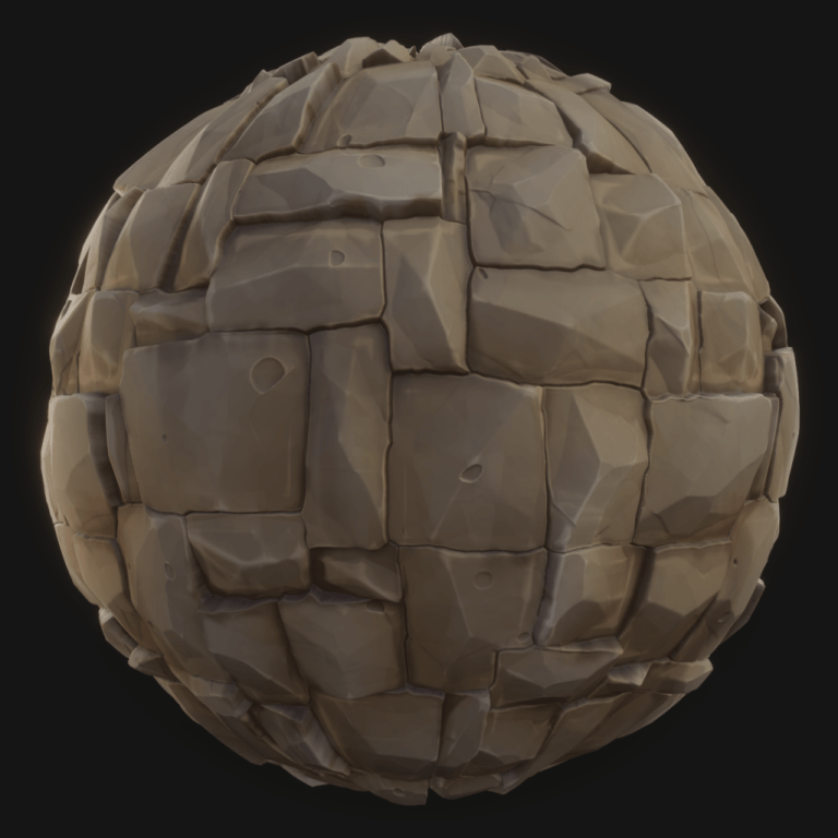 Stone Wall 03 - FreeStylized PBR Material