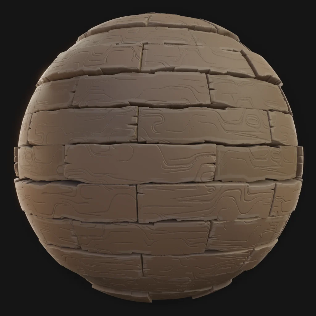 Wood Planks 01 - FreeStylized PBR Material