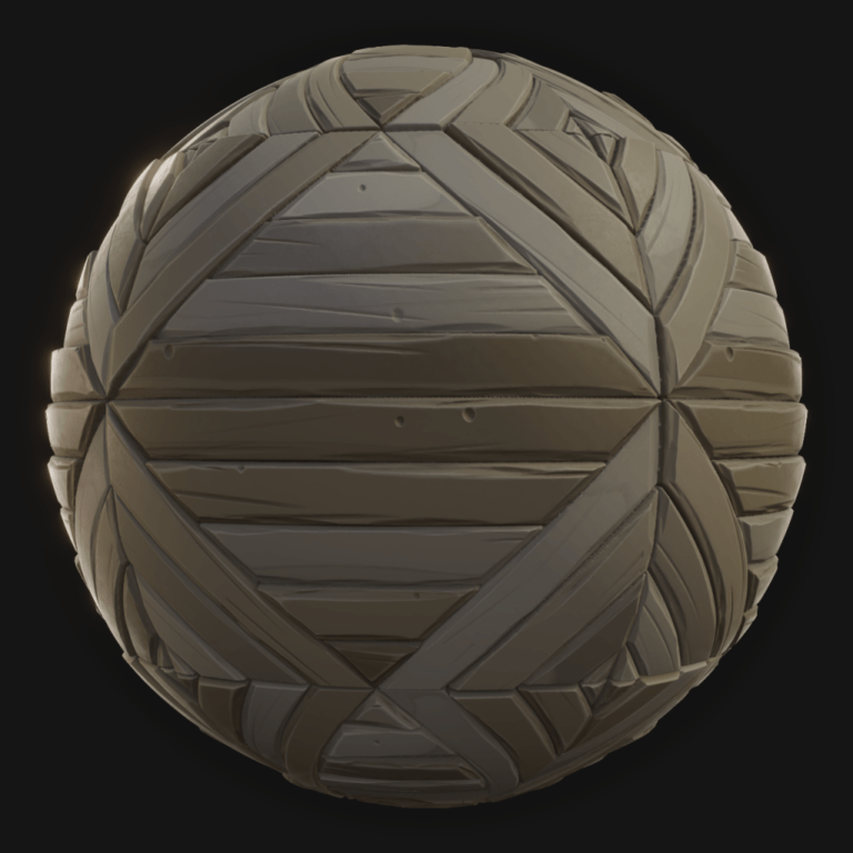 Wood Planks 08 - FreeStylized PBR Material
