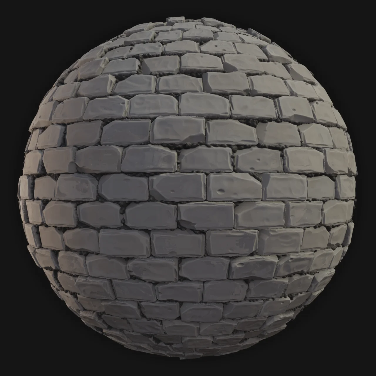 Bricks Wall 07 - FreeStylized PBR Material