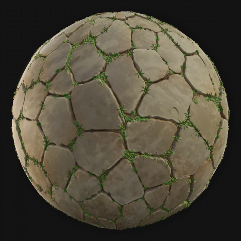 Ground Stones 01 - FreeStylized PBR Material