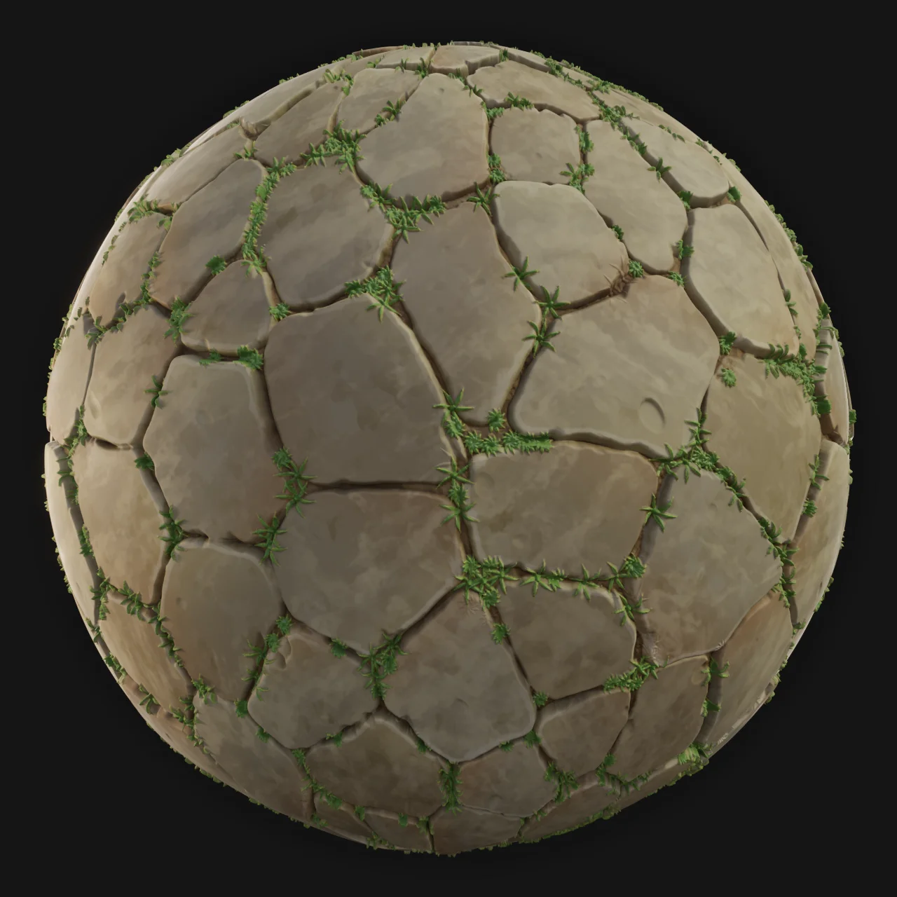 Ground Stones 01 - FreeStylized PBR Material
