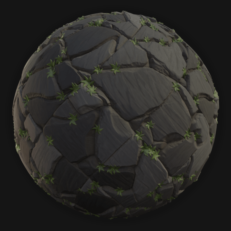 Ground Stones 02 - FreeStylized PBR Material