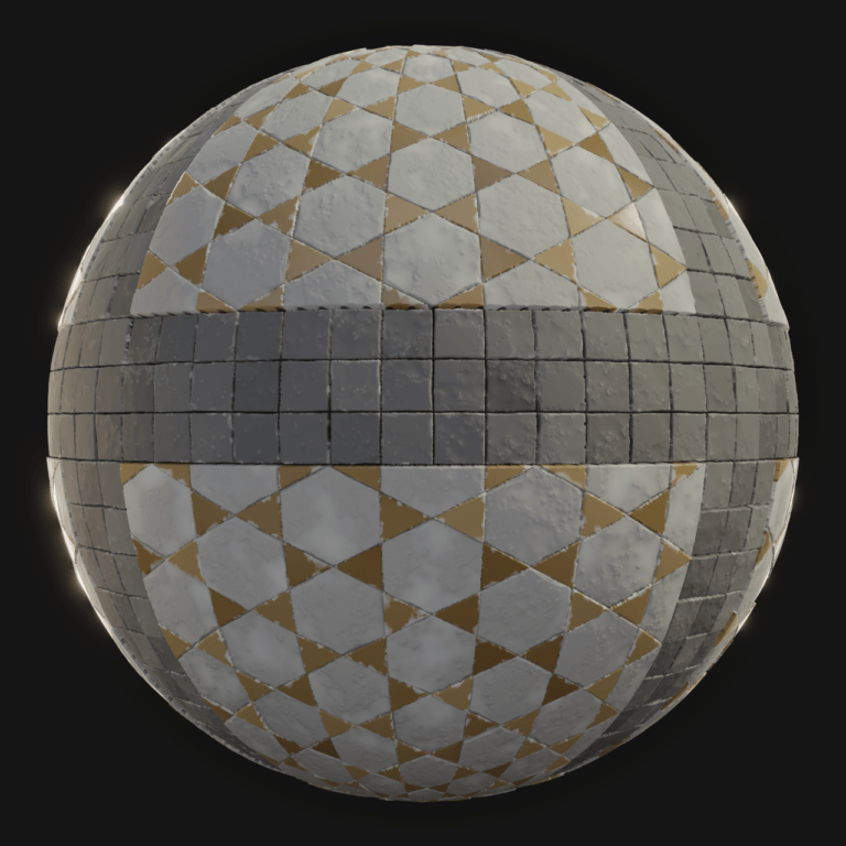 Ground Tiles 09 - FreeStylized PBR Material