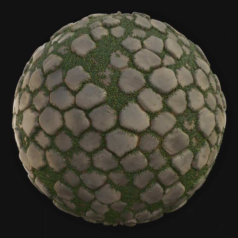 Ground Tiles 13 - FreeStylized PBR Material