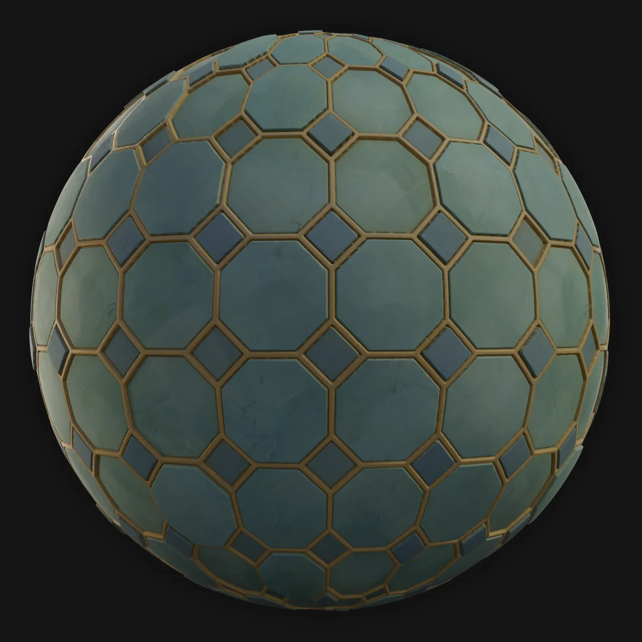 Floor Tiles 03 - FreeStylized PBR Material
