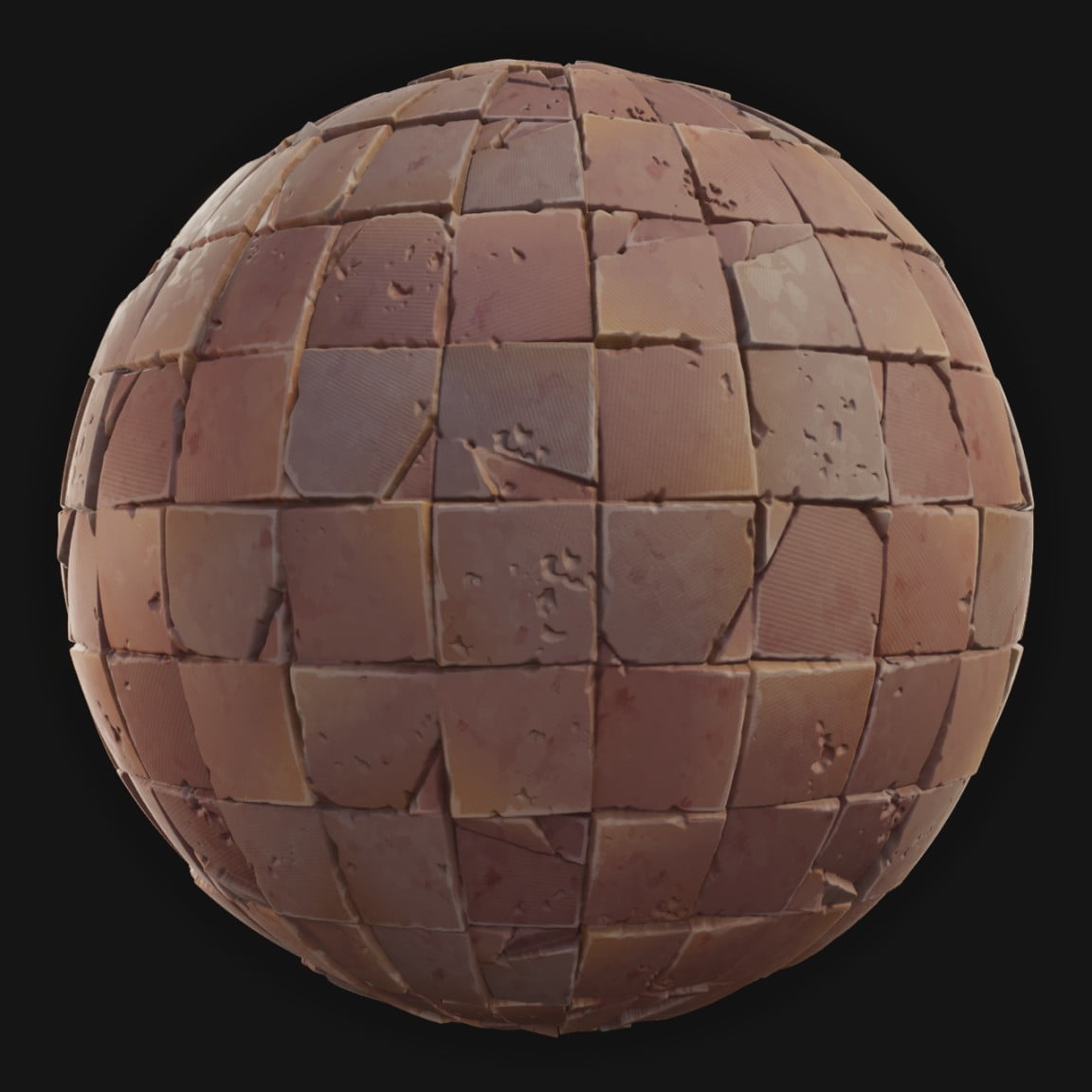 Floor Tiles 04 - FreeStylized PBR Material