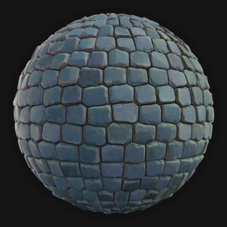 Ground Tiles 16 - FreeStylized PBR Material