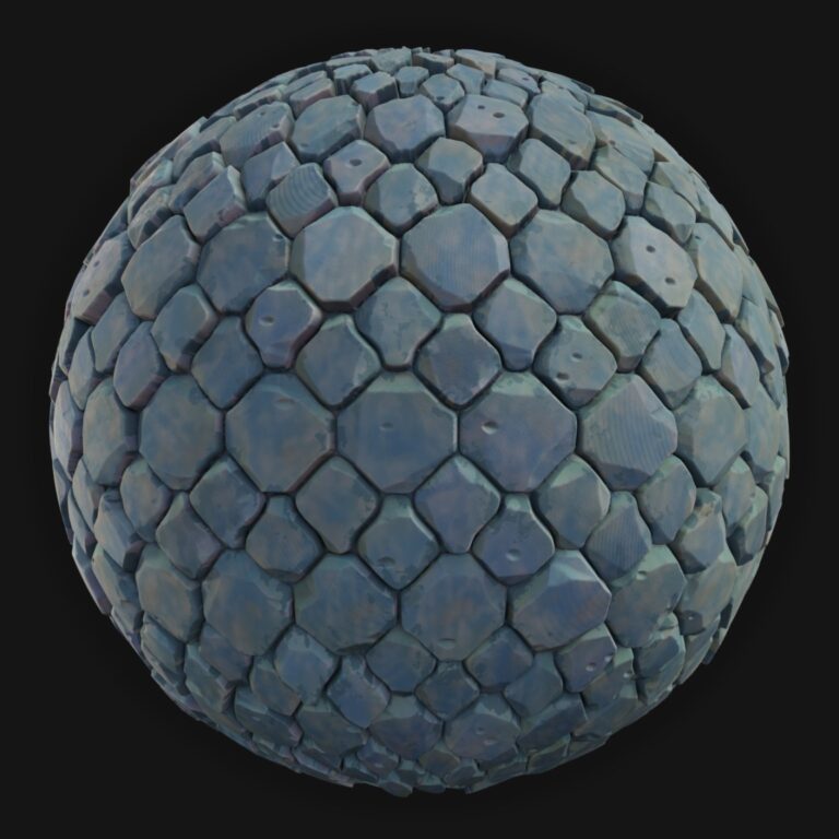 Ground Tiles 17 - FreeStylized PBR Material