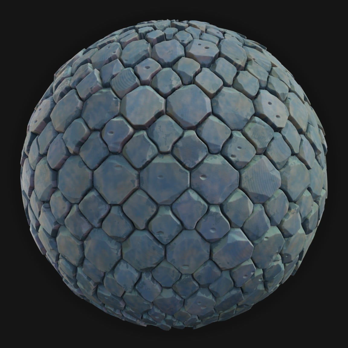 Ground Tiles 17 - FreeStylized PBR Material