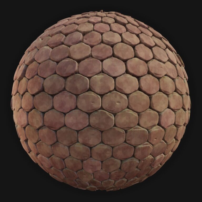 Ground Tiles 18 - FreeStylized PBR Material