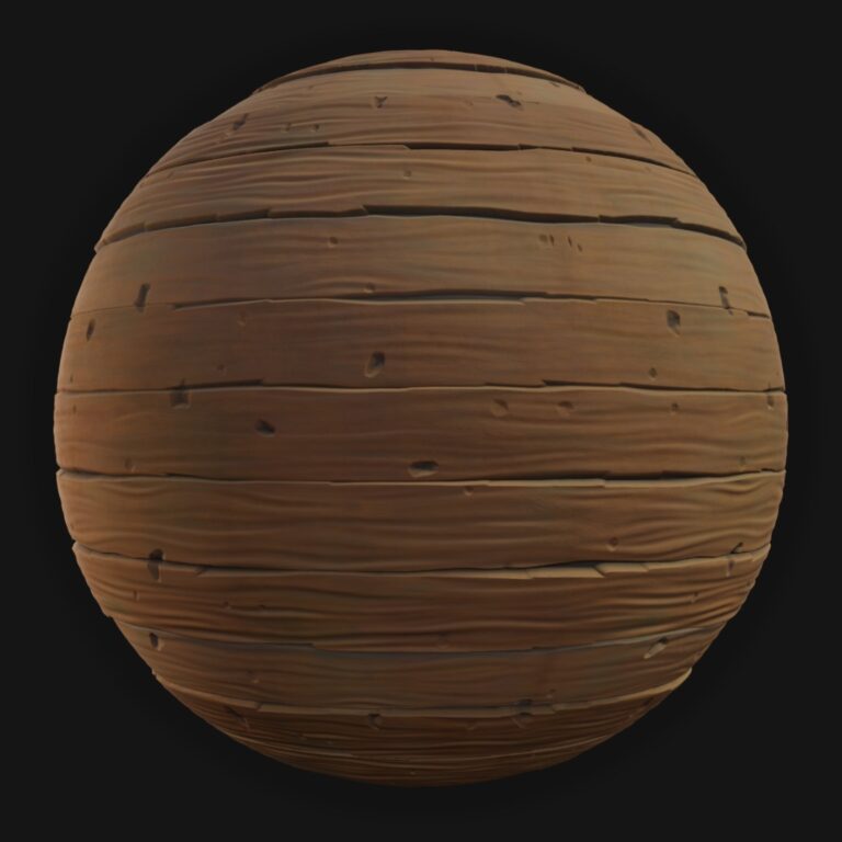 Wood Planks 12 - FreeStylized PBR Material