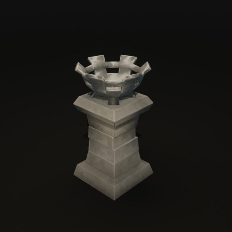 Free Stylized Pillar 3D Model
