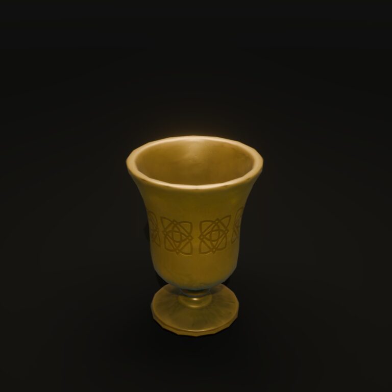 Free Stylized Goblet 3D Model