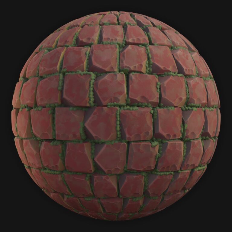 Ground Tiles 20 - FreeStylized PBR Material