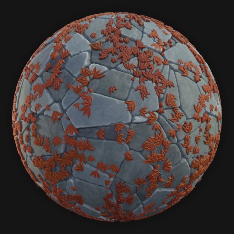 Ground Tiles 23 - FreeStylized PBR Material