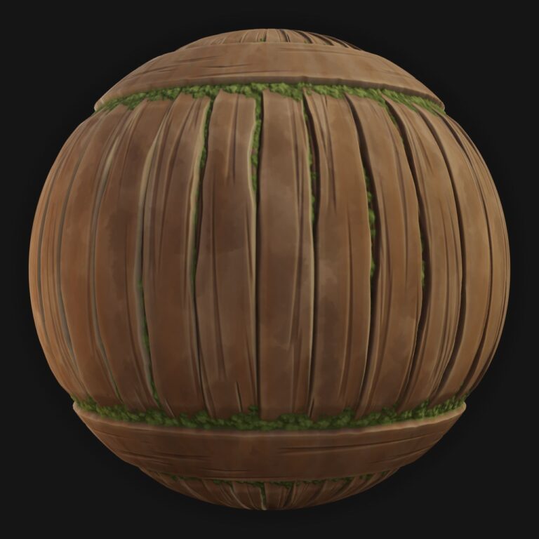 Wood Planks 13 - FreeStylized PBR Material
