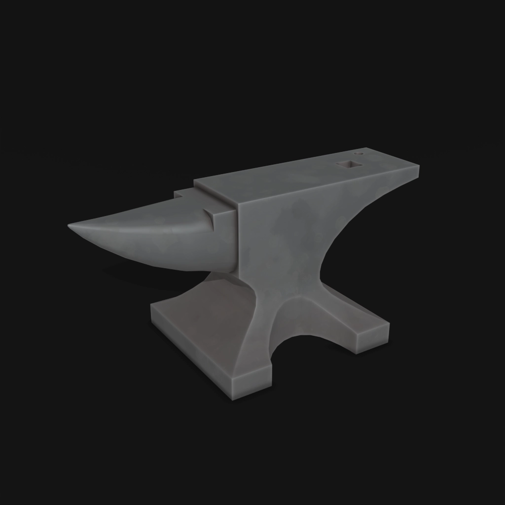 Anvil 01 stylized 3d model