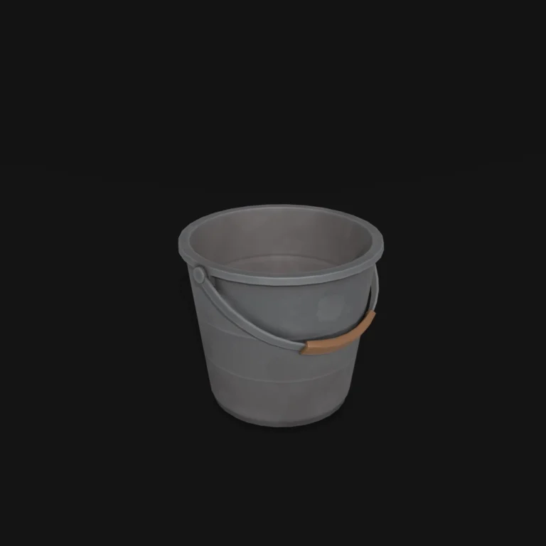 Stylized 3D Model metal_bucket_01