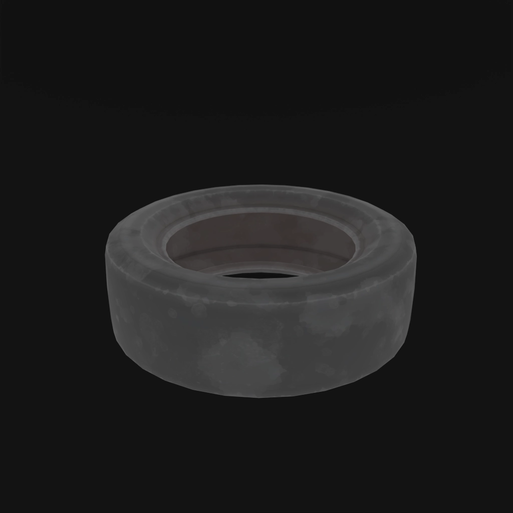 Car Tire 01 stylized 3d model