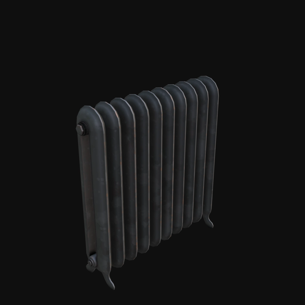 Iron Radiator 01 stylized 3d model