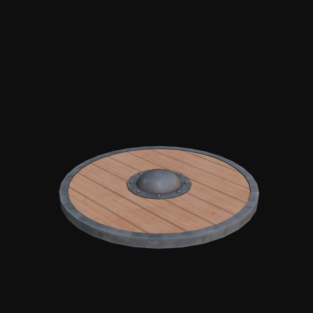 Shield 01 stylized 3d model