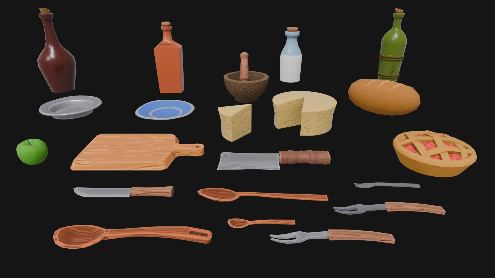 stylized assets pack 4